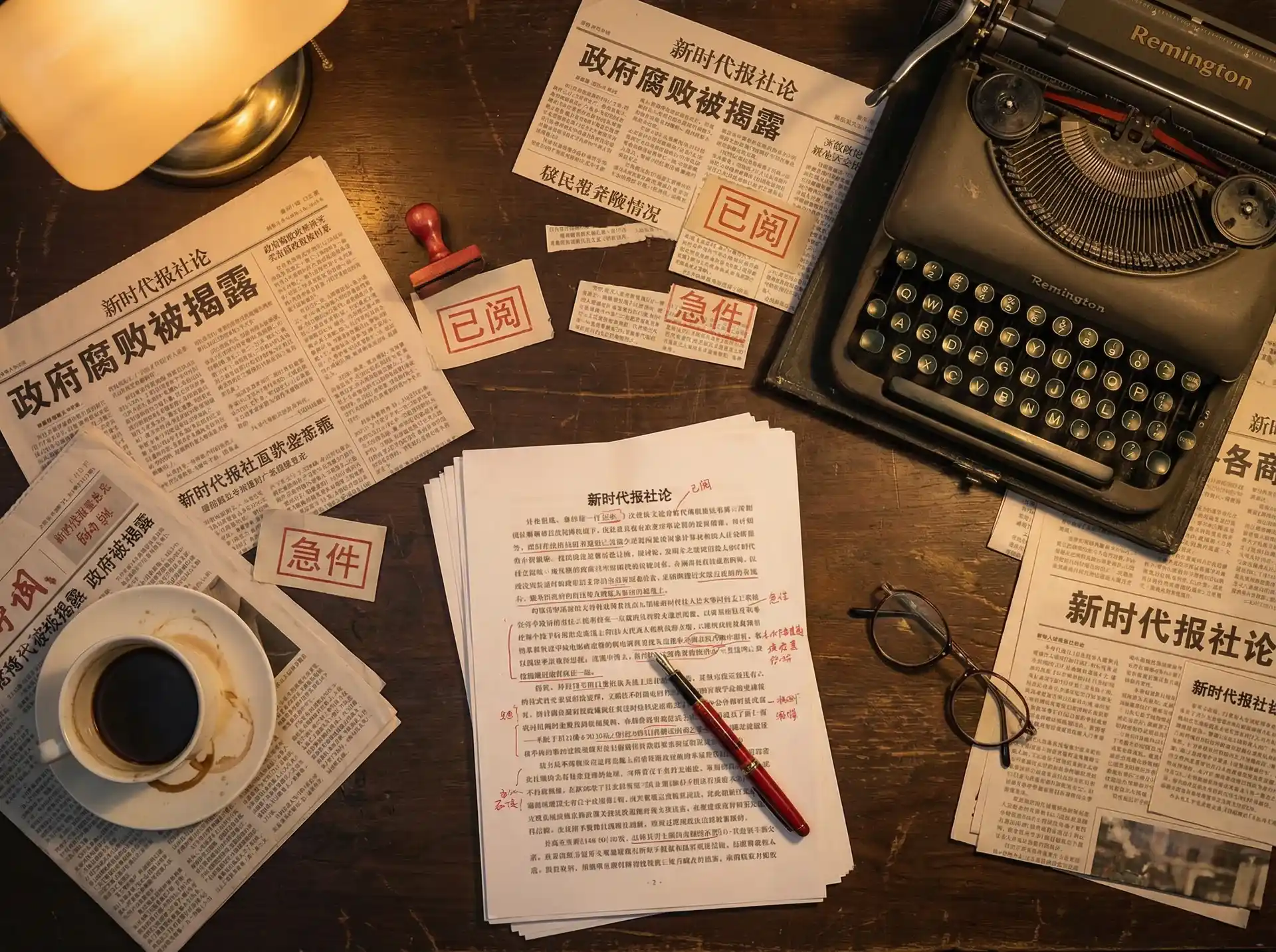 胡桃大战史莱姆 - 报社编辑部工作场景